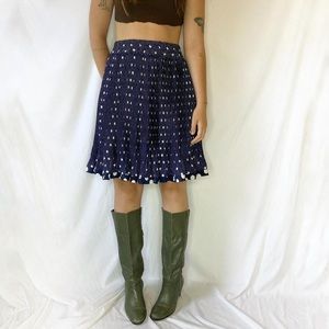 PARIS UNIQUE polka dot pleated skirt